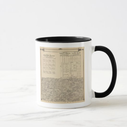 Mug T24S R3031E Carte de la section du comté de Tulare (Droite)