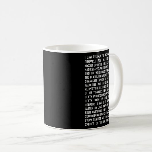 Mug T And The Pendulum Edgar Allan E Etry Excerpt (Devant droit)