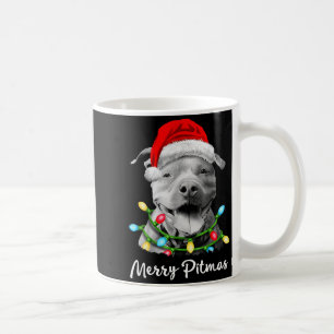 Mug T Bull Père Noël Lumières de Sapin de Noël Noël Jo