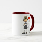 Mug T est pour Enseignant (Devant droit)