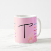 Mug "T" initial (11oz) (Devant droit)