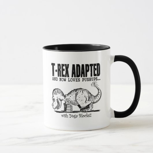 Mug T-Rex aime des pousées (Droite)