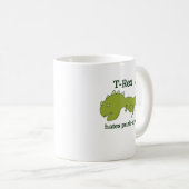 Mug T-Rex déteste des pousées (Devant droit)