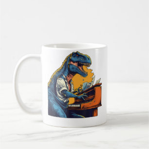 Mug T Rex Dino Musique De Piano Dinosaure Pianiste Jou