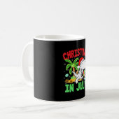 Mug T Rex Dino Noël En Juillet Garçons (Devant gauche)