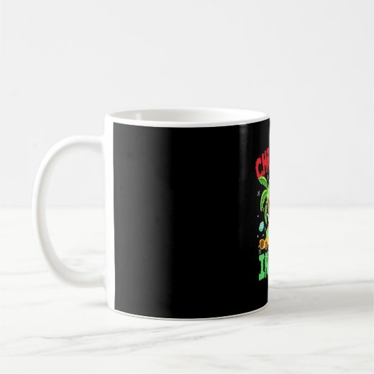 Mug T Rex Dino Noël En Juillet Garçons (Gauche)