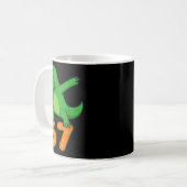 Mug T-rex Dinosaur Dabbing 67 Meme Six Seven Funny  (Devant gauche)