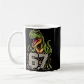Mug T-rex Dinosaur Funny Six Seven Meme Cool Tyrannosa (Gauche)