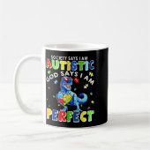 Mug T Rex Dinosaure Autisme Sensibilisation Dieu Dit P (Gauche)