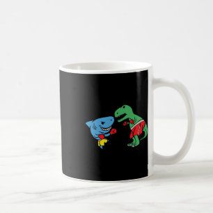 Mug T-Rex Dinosaure Boxe Poing Requin Drôle Combat