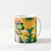Mug T-Rex Dinosaure Drôle (Devant droit)