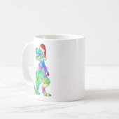 Mug T-Rex Dinosaure Drôle de Noël (Devant gauche)