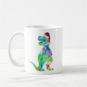 Mug T-Rex Dinosaure Drôle de Noël (Gauche)