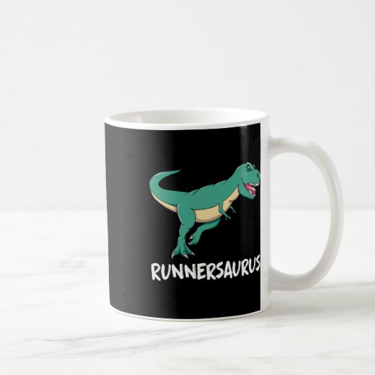 Mug T-Rex dinosaure drôle Exercice Cardio Course à pie (Droite)