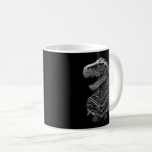 Mug T-Rex Dinosaure gothique (Devant droit)