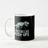 Mug T-rex drôle n'aime pas les pompes Gym Workout dino (Gauche)