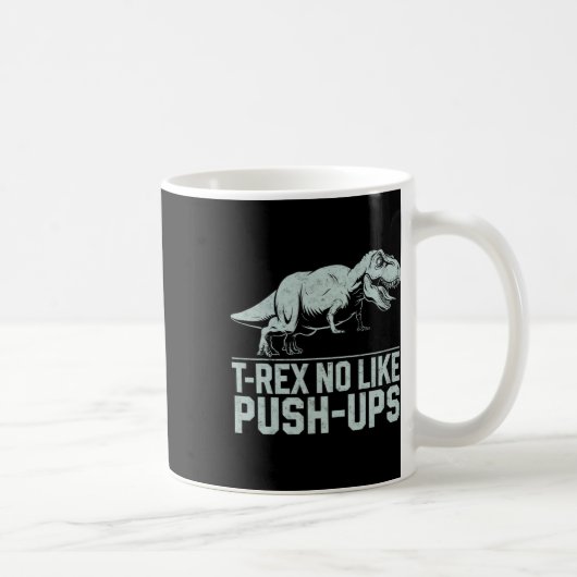 Mug T-rex drôle n'aime pas les pompes Gym Workout dino (Droite)