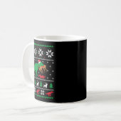 Mug T Rex Eating Reindeer Funny Dinosaur Christmas Ugl (Devant gauche)