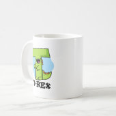 Mug T-Rex Funny Alphabet Dinosaure Pun (Devant gauche)