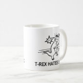 Mug T Rex Hates Boxe (Devant droit)
