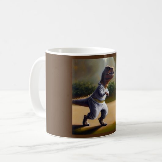 Mug T Rex Jogging (Devant gauche)
