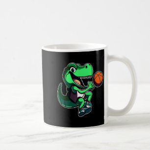 Mug T rex jouant au basket entraîneur dino trex rex sp