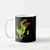 Mug T-Rex mangeant un lapin Funny Pâques Amoureux des (Gauche)