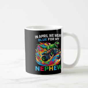 Mug T-Rex Monster Truck D Cousin Bleu Sensibilisation