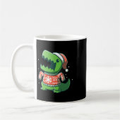 Mug T-rex Noël amusant Dinosaur Laid Saurus (Gauche)