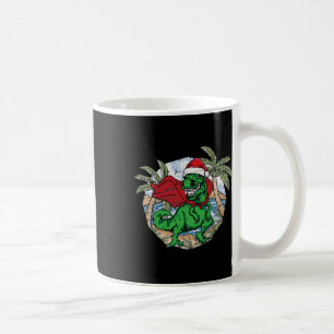 Mug T-rex Noël en juillet Plage tropicale Vacances d'é