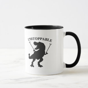 Mug T-rex non stoppable - Choisir la couleur arrière