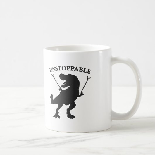 Mug T-rex non stoppable - Choisir la couleur arrière - (Droite)
