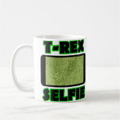 Mug T-Rex Selfie Armoiries Courtes Dinosaures Drôle Mu (Gauche)