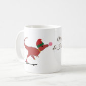 Mug T-rex Skater Holiday Art (Devant gauche)