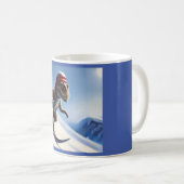 Mug T Rex Snowboard (Devant droit)