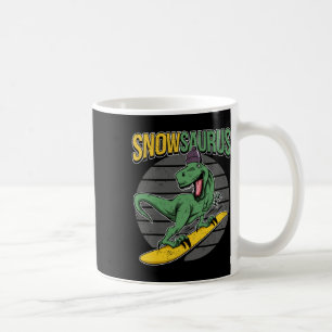 Mug T-rex Snowboarding Dinosaur Snowboard