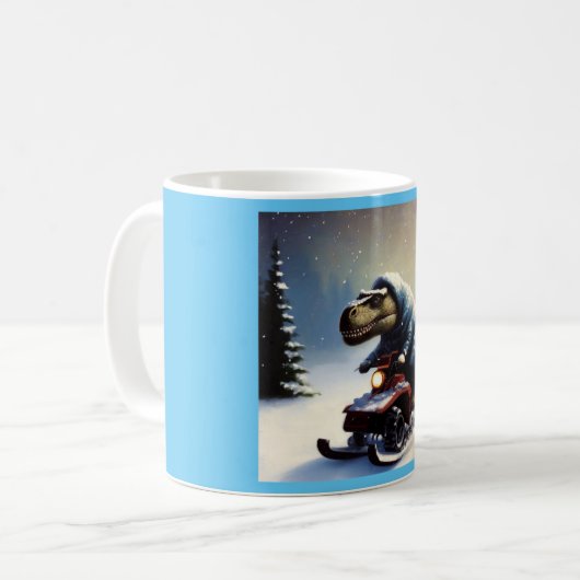 Mug T Rex Snowmobile (Devant gauche)