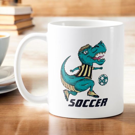 Mug T-Rex Soccer Player Sports