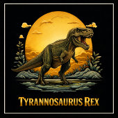 Mug T-Rex sous la Lune Préhistorique