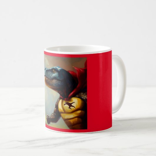Mug T Rex Superhero (Devant droit)
