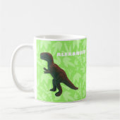 Mug T-Rex Tyranosaurus Rex Toy Dinosaur Vert clair (Gauche)