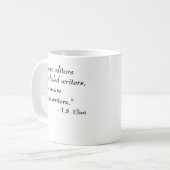 Mug T.S. Citation d'Eliot - auteurs (Devant gauche)