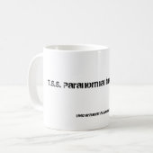 Mug T.S.S. Café paranormal d'investigateurs/tasse de (Devant gauche)