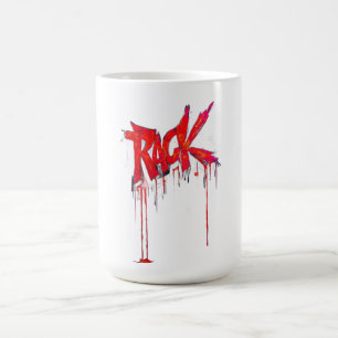 Mug T-Shi RACK Graffiti Drip Streetwear Urbain Rouge F