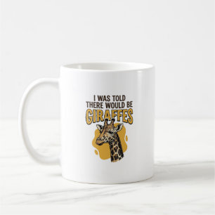 Mug T-shirt à motif de girafe amusant avec gravure vin