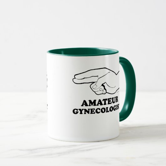 Mug T-shirt AMATEUR de GYNÉCOLOGUE (Devant droit)