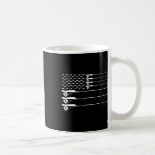 Mug T-shirt American Flag Fly Fishing Rod Trout Patrio