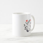 Mug T-shirt Amoureux des chats (Devant droit)