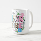 Mug T-shirt artistique « INFIRMIÈRE  (Devant droit)