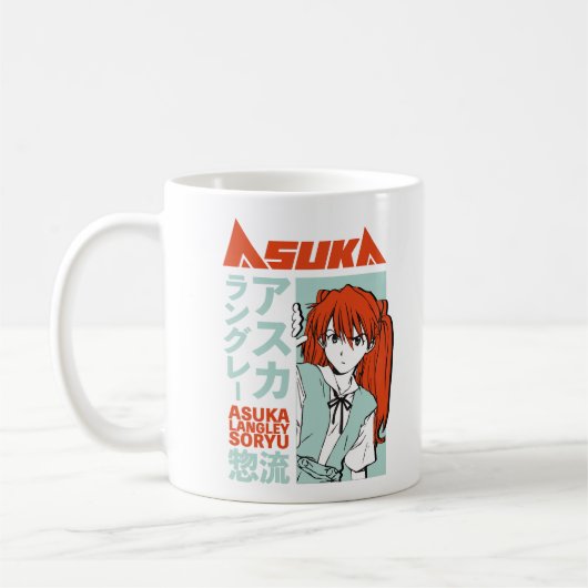 Mug T-shirt Asuka Langley Nge (Gauche)